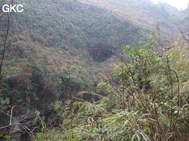 Entrée de la résurgence perchée de Dadongpiandong - 大洞偏洞 - (Suiyang 绥阳, Zunyi Shi 遵义市, Guizhou 贵州省, Chine)