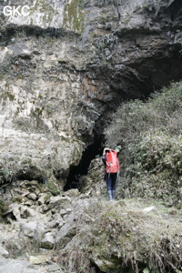 Entrée de la Grotte de Shanwangdong 山王洞 - réseau de Shuanghedongqun 双河洞 - (Suiyang 绥阳, Zunyi Shi 遵义市, Guizhou 贵州省, Chine 中国)