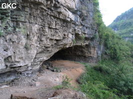 Le porche borgne de la grotte de Pixiaodong 皮硝洞 - réseau de Shuanghedongqun 双河洞 - (Wenquan, Suiyang 绥阳, Zunyi 遵义市, Guizhou 贵州省)