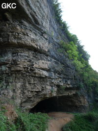 Le porche borgne, Grotte de Pixiaodong 皮硝洞 - réseau de Shuanghedong 双河洞 - (Wenquan, Suiyang 绥阳, Zunyi 遵义市, Guizhou 贵州省, Chine 中国)