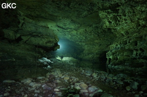 Grotte de Shuangheshuidong 双河水洞. - réseau de Shuanghedongqun 双河洞 - (Wenquan, Suiyang 绥阳, Zunyi Shi 遵义市, Guizhou 贵州省, Chine 中国)