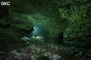 Grotte de Shuangheshuidong 双河水洞. - réseau de Shuanghedongqun 双河洞 - (Wenquan, Suiyang 绥阳, Zunyi Shi 遵义市, Guizhou 贵州省, Chine 中国)