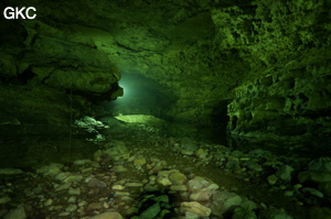 Grotte de Shuangheshuidong 双河水洞. - réseau de Shuanghedongqun 双河洞 - (Wenquan, Suiyang 绥阳, Zunyi Shi 遵义市, Guizhou 贵州省, Chine 中国)