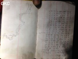 Topographie dans la Grotte de Longtanzishuidong 龙潭子水洞 (aval) - réseau de Shuanghedongqun 双河洞 - (Wenquan, Suiyang 绥阳, Zunyi Shi 遵义市, Guizhou 贵州省, Chine 中国)