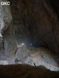 La galerie du monolithe, grotte de Houzidong 猴子洞  (Santang 三塘, Zhijin 织金, Bijie Diqu 毕节地区, Guizhou 贵州省, Chine)