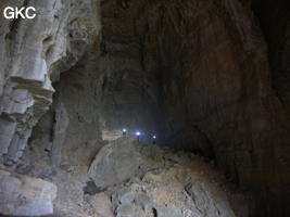 La galerie du monolithe, grotte de Houzidong 猴子洞  (Santang 三塘, Zhijin 织金, Bijie Diqu 毕节地区, Guizhou 贵州省, Chine)