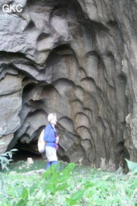 Coupoles de corrosion dans la grotte de Laoyingwodong - 老鹰窝洞 (Santang 三塘, Zhijin 织金, Bijie Diqu 毕节地区, Guizhou 贵州省, Chine)