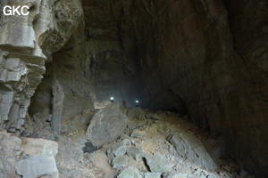 La galerie du monolithe, grotte de Houzidong 猴子洞  (Santang 三塘, Zhijin 织金, Bijie Diqu 毕节地区, Guizhou 贵州省, Chine)