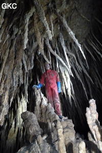 Grotte de Miaodong 苗洞 (Tangbian 塘边, Pingtang 平塘, Qiannan 黔南, Guizhou 贵州省, Chine)