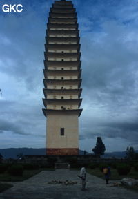 Pagode du temple de l'Admiration pour la Divinité (Chong Sheng Si,重聖寺). (Dali 大理, Yunnan)