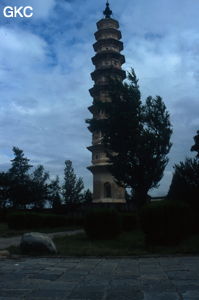 Pagode du temple de l'Admiration pour la Divinité (Chong Sheng Si,重聖寺). (Dali 大理, Yunnan)