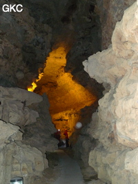 Profil de galerie dans la Grotte de Dafengdong 大风洞 - réseau de Shuanghedongqun 双河洞 - (Suiyang 绥阳,  Zunyi Shi 遵义市, Guizhou 贵州省)
