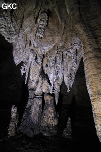 Stalactites, Grotte de Shanwangdong 山王洞 - réseau de Shuanghedongqun 双河洞 - (Suiyang 绥阳, Zunyi Shi 遵义市, Guizhou 贵州省, Chine 中国)