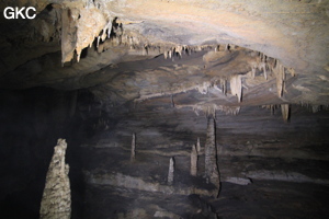 Concrétions dans la Grotte de Dafengdong 大风洞 - réseau de Shuanghedongqun 双河洞 - (Suiyang 绥阳,  Zunyi Shi 遵义市, Guizhou 贵州省)