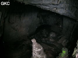 La salle d'entrée de la grotte de Biyundong 碧云洞 (Panxian 盘县, Liupanshui 六盘水市, Guizhou 贵州省, Chine)