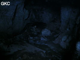 La salle d'entrée de la grotte de Biyundong 碧云洞 (Panxian 盘县, Liupanshui 六盘水市, Guizhou 贵州省, Chine)