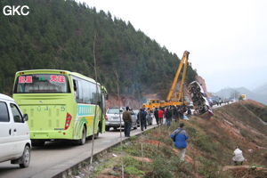 Accident de car quelque part sur la route entre Guiyang et Songtao. (Guizhou)