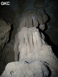 Concrétions dans la grotte de Dadong 大洞 (Wenquan, Suiyang 绥阳, Zunyi, 遵义市 Guizhou 贵州省)