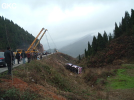 Accident de car quelque part sur la route entre Guiyang et Songtao. (Guizhou)