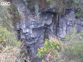 Remontée du puits d'entrée de 155 mètres du gouffre de Xiaokengyan 消坑岩 .(Banzhu, Zheng'an 正安, Zunyi, Guizhou)