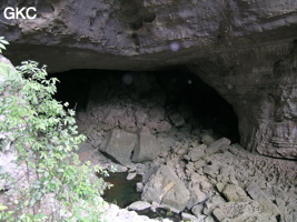 Grotte de Wengdaxiadong 翁达下洞 (Xiantang 羡塘镇, Huishui 惠水, Guizhou 贵州省, Qiannan 黔南, Chine 中国).