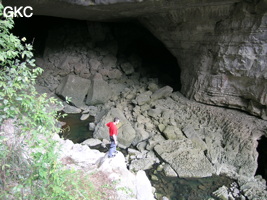 Grotte de Wengdaxiadong 翁达下洞 (Xiantang 羡塘镇, Huishui 惠水, Guizhou 贵州省, Qiannan 黔南, Chine 中国).