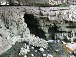 Grotte de Wengdaxiadong 翁达下洞 (Xiantang 羡塘镇, Huishui 惠水, Guizhou 贵州省, Qiannan 黔南, Chine 中国).