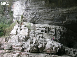 Grotte de Wengdaxiadong 翁达下洞 (Xiantang 羡塘镇, Huishui 惠水, Guizhou 贵州省, Qiannan 黔南, Chine 中国).