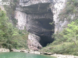 Grotte de Wengdaxiadong 翁达下洞 (Xiantang 羡塘镇, Huishui 惠水, Guizhou 贵州省, Qiannan 黔南, Chine 中国).