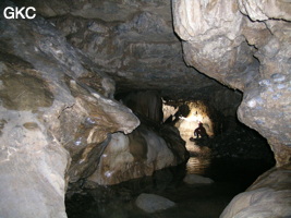 Grotte de Laoyingdong 老鹰洞 (Suiyang 绥阳, Zunyi 遵义市, Guizhou 贵州省, Chine 中国).