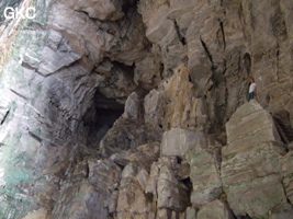 Grotte résurgence de Yanzidong 燕子洞 (Xiantang 羡塘镇, Huishui 惠水, Guizhou 贵州省, Qiannan 黔南, Chine 中国).