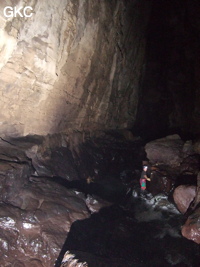 La rivière dans la grotte de Xiangshuidong 响水洞 (Fuyan 桴焉, Zheng'an 正安, Zunyi Shi 遵义市, Guizhou 贵州省, Chine)