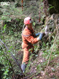 Grotte de Laoyingdong 老鹰洞 (Suiyang 绥阳, Zunyi 遵义市, Guizhou 贵州省, Chine 中国).