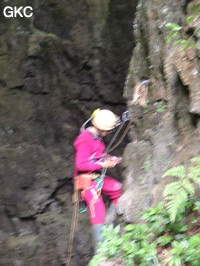 Grotte de Laoyingdong 老鹰洞 (Suiyang 绥阳, Zunyi 遵义市, Guizhou 贵州省, Chine 中国).