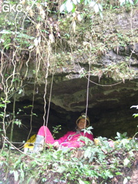 Grotte de Laoyingdong 老鹰洞 (Suiyang 绥阳, Zunyi 遵义市, Guizhou 贵州省, Chine 中国).