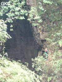 Grotte de Laoyingdong 老鹰洞 (Suiyang 绥阳, Zunyi 遵义市, Guizhou 贵州省, Chine 中国).