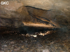 Grotte de Laoyingdong 老鹰洞 (Suiyang 绥阳, Zunyi 遵义市, Guizhou 贵州省, Chine 中国).