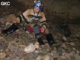 Grotte de Laoyingdong 老鹰洞 (Suiyang 绥阳, Zunyi 遵义市, Guizhou 贵州省, Chine 中国).