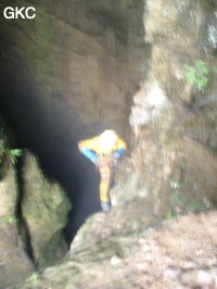 Grotte de Laoyingdong 老鹰洞 (Suiyang 绥阳, Zunyi 遵义市, Guizhou 贵州省, Chine 中国).