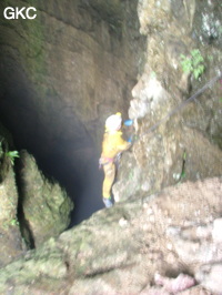 Grotte de Laoyingdong 老鹰洞 (Suiyang 绥阳, Zunyi 遵义市, Guizhou 贵州省, Chine 中国).