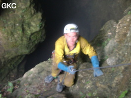 Grotte de Laoyingdong 老鹰洞 (Suiyang 绥阳, Zunyi 遵义市, Guizhou 贵州省, Chine 中国).