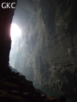 Grotte résurgence de Yanzidong 燕子洞 (Xiantang 羡塘镇, Huishui 惠水, Guizhou 贵州省, Qiannan 黔南, Chine 中国).