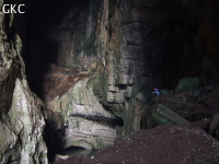 Grotte résurgence de Yanzidong 燕子洞 (Xiantang 羡塘镇, Huishui 惠水, Guizhou 贵州省, Qiannan 黔南, Chine 中国).