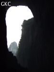 Grotte résurgence de Yanzidong 燕子洞 (Xiantang 羡塘镇, Huishui 惠水, Guizhou 贵州省, Qiannan 黔南, Chine 中国).