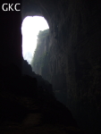 Grotte résurgence de Yanzidong 燕子洞 (Xiantang 羡塘镇, Huishui 惠水, Guizhou 贵州省, Qiannan 黔南, Chine 中国).