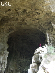 La grotte tunnel fossile de Fuxidong  伏屣洞 (Xiantang 羡塘镇, Huishui 惠水, Guizhou 贵州省, Qiannan 黔南, Chine 中国).