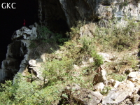 La grotte tunnel fossile de Fuxidong  伏屣洞 (Xiantang 羡塘镇, Huishui 惠水, Guizhou 贵州省, Qiannan 黔南, Chine 中国).