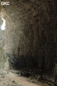 La grotte tunnel de Fuxidong  伏屣洞 (Xiantang 羡塘镇, Huishui 惠水, Guizhou 贵州省, Qiannan 黔南, Chine 中国).