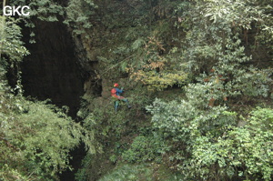 Grotte de Laoyingdong 老鹰洞 (Suiyang 绥阳, Zunyi 遵义市, Guizhou 贵州省, Chine 中国).