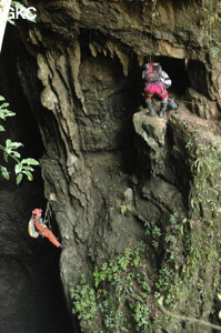 Grotte de Laoyingdong 老鹰洞 (Suiyang 绥阳, Zunyi 遵义市, Guizhou 贵州省, Chine 中国).